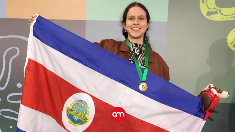 Estudiante costarricense de 15 años gana oro absoluto en Olimpiada Iberoamericana de Biología
