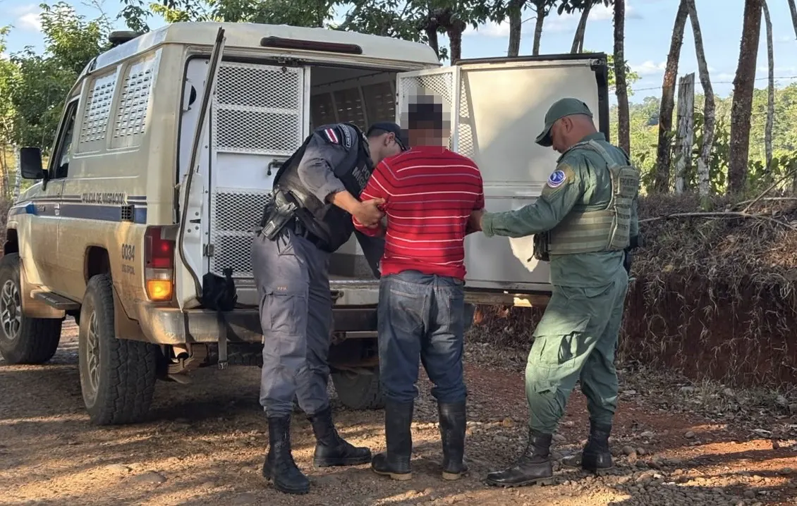 Criminal era buscado en Nicaragua por graves delitos y fue detenido en San Carlos con orden de arresto internacional